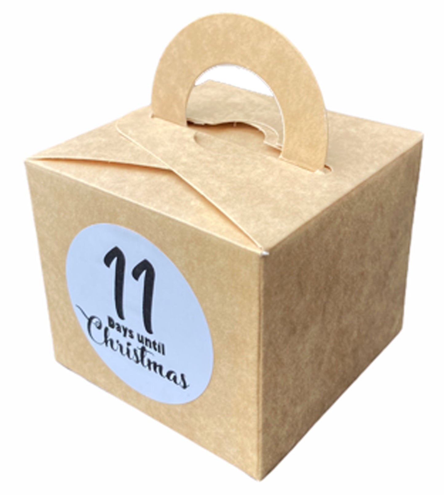 24 x Brown advent calendar fill yourself boxes Childrens activity box bags