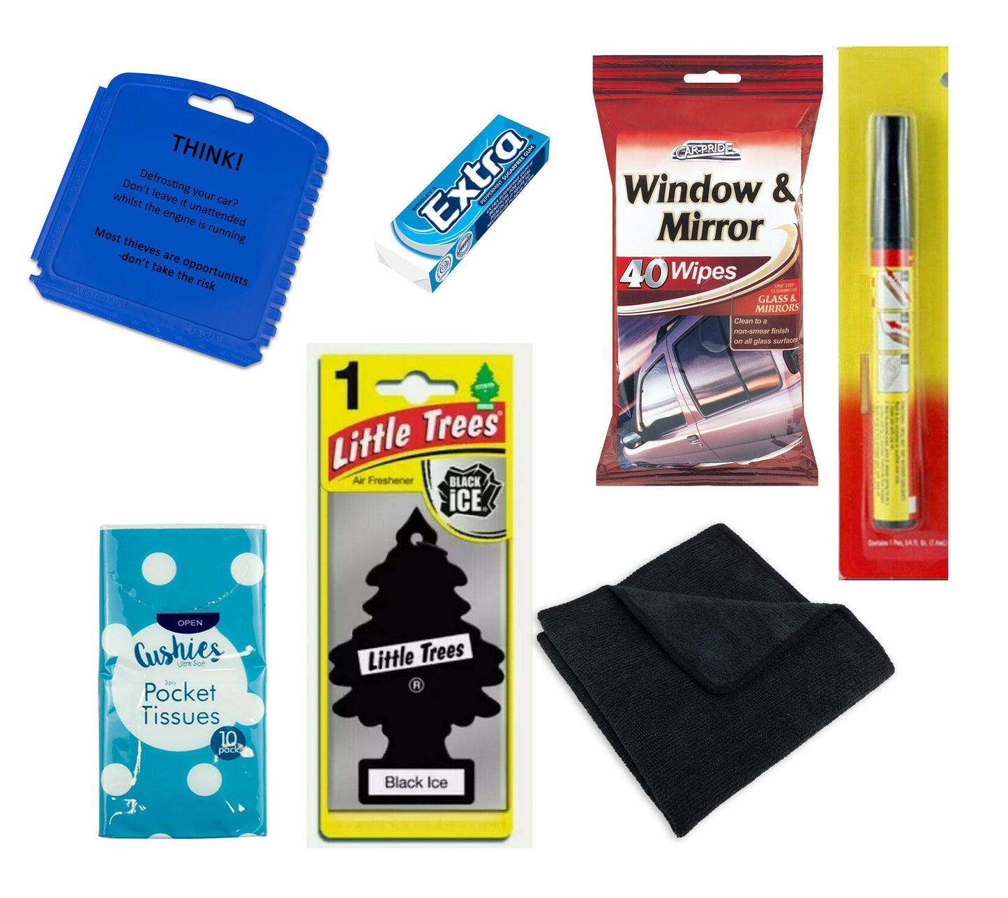 Personalised Just passed driving test new car gift box silver print new driver survival kit congratulations