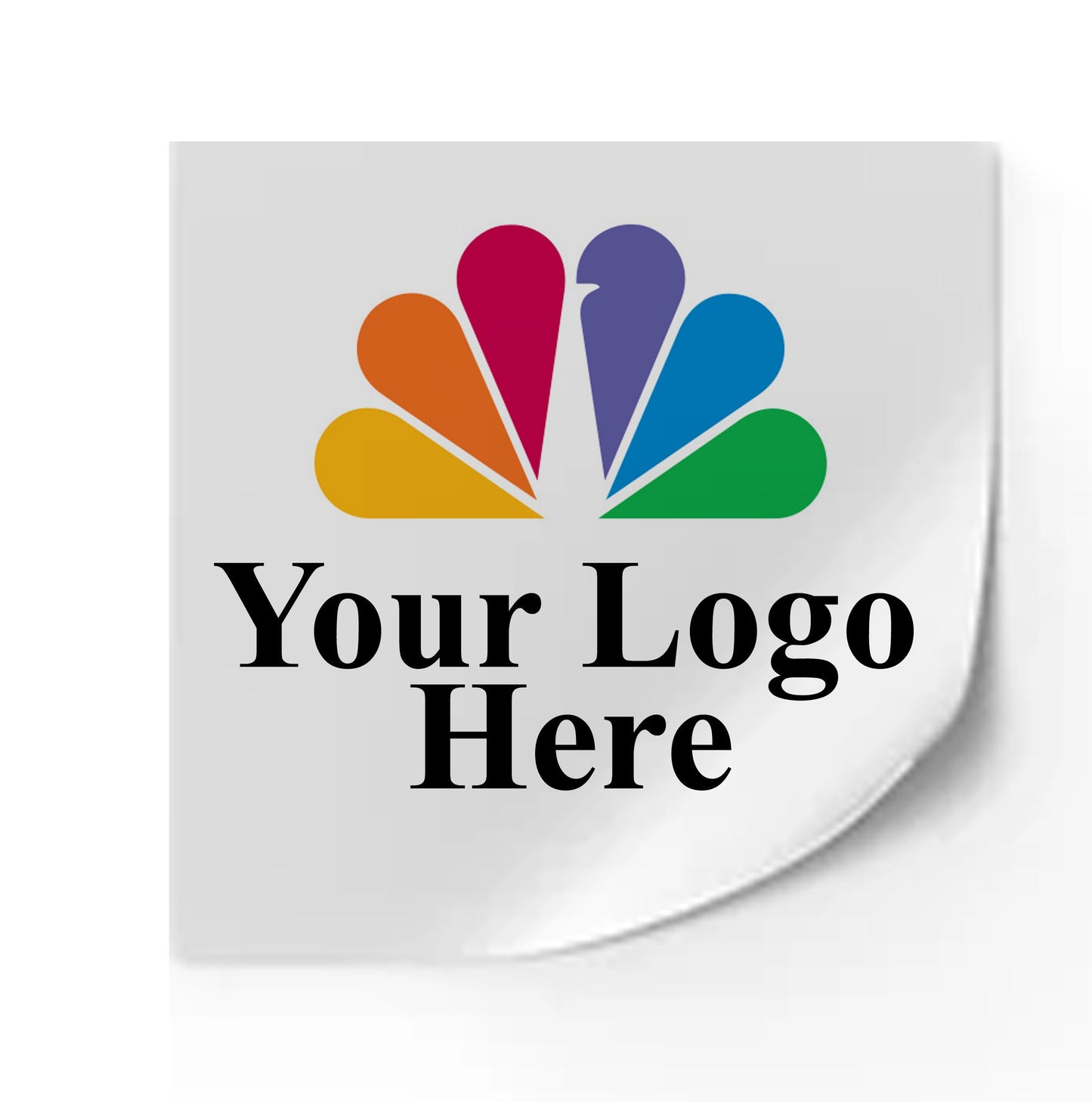 100 x Clear Full colour logo transparent labels square 50mm 60mm 80mm stickers business stickers waterproof permanent