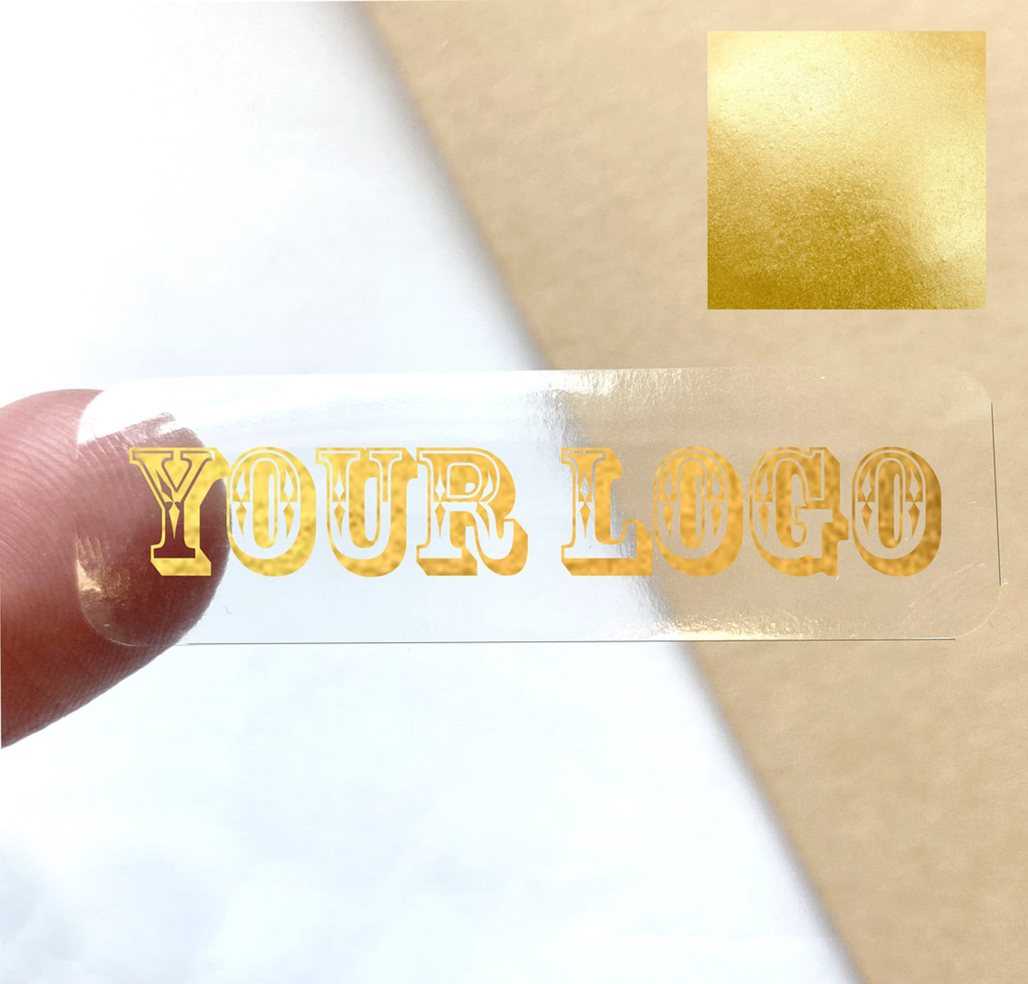 Custom logo stickers clear labels, Small business stickers, Transparent stickers custom clear stickers gold silver rose gold