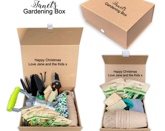 Personalised ladies gardening gift box christmas mum grandma garden gift women