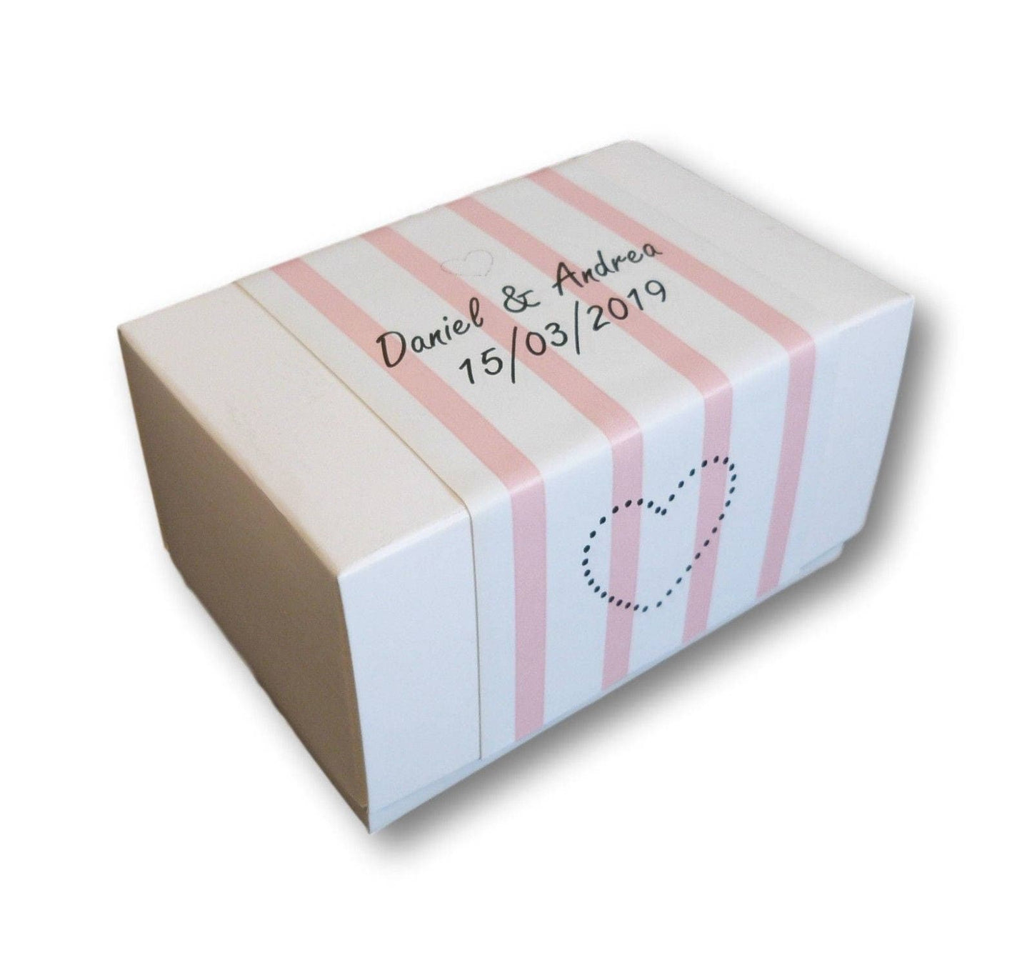 10 x personalised cake boxes colour choice party wedding birthday christening favour