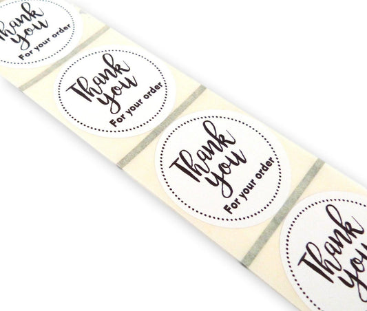 100 x 45mm Thank you for your order business labels postal stickers