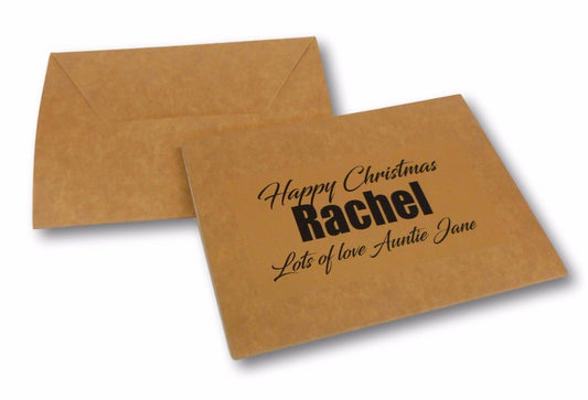 Personalised money card gift card envelope happy christmas scratchcard cash voucher