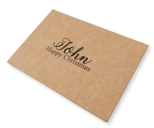 Personalised kraft brown money envelope, invitation, gift card