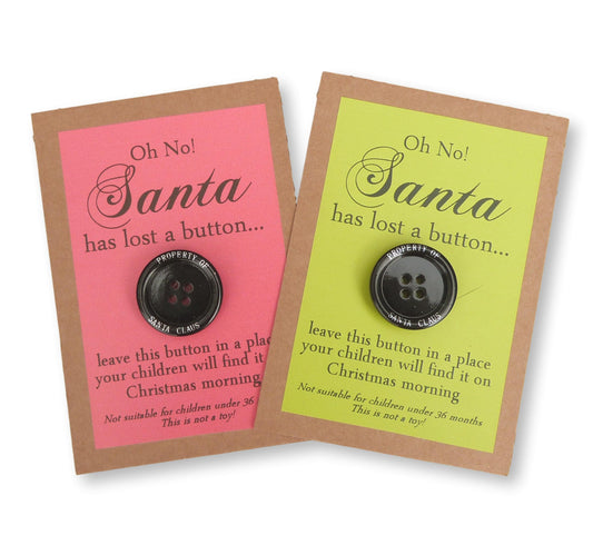 Santa’s Lost Button card, christmas eve christmas day activity father christmas