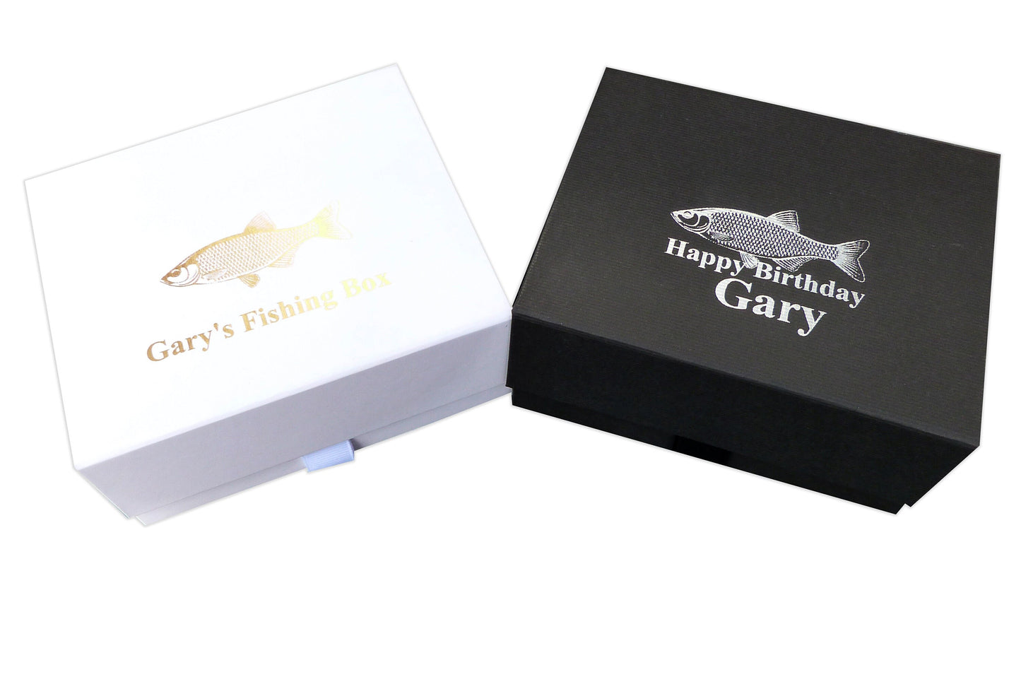 Personalised Fishing gift box socks, notebook, hip flask fisherman christmas box