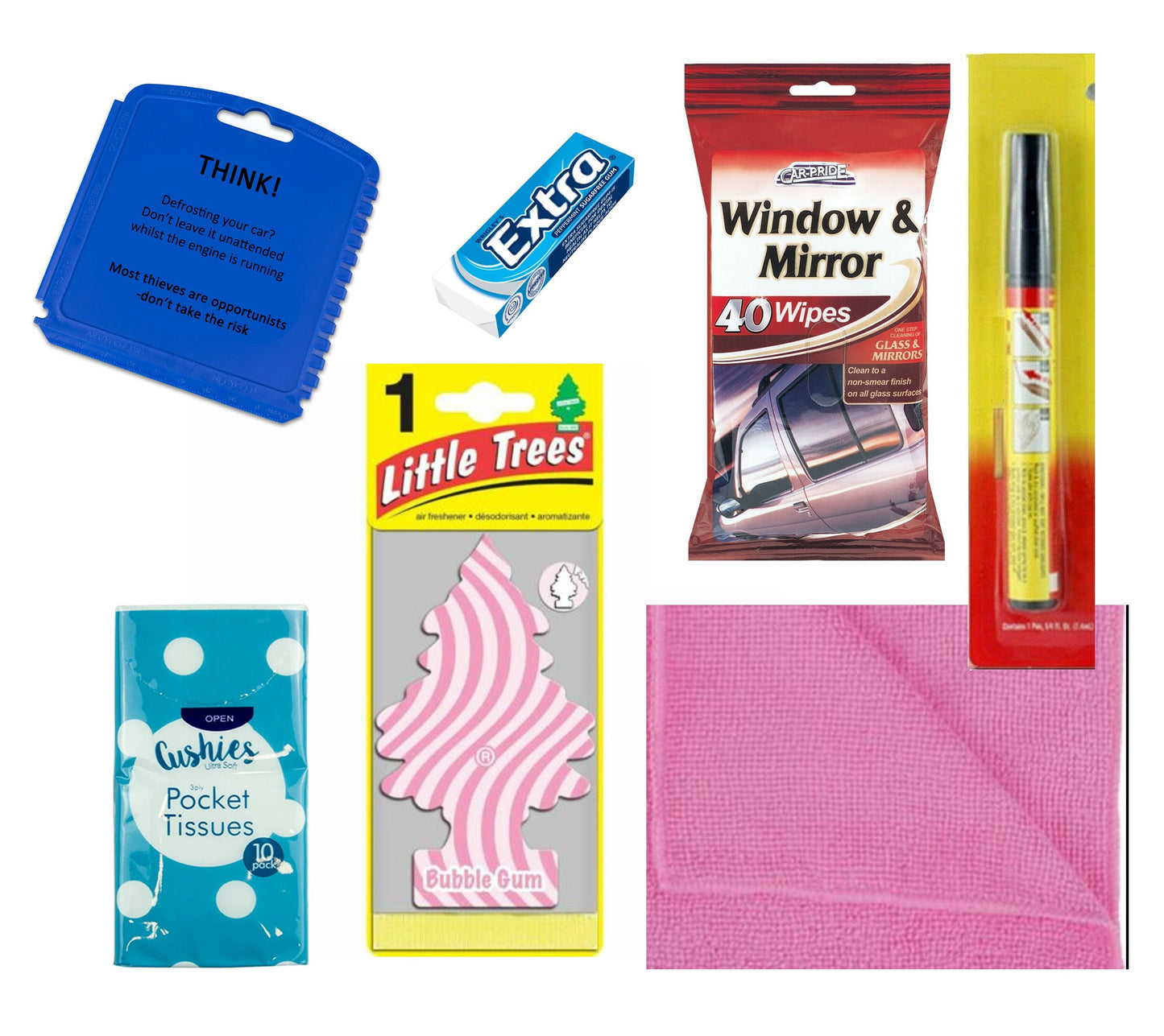 Personalised Just passed driving test womens new car gift box silver print new driver survival kit congratulations girls box