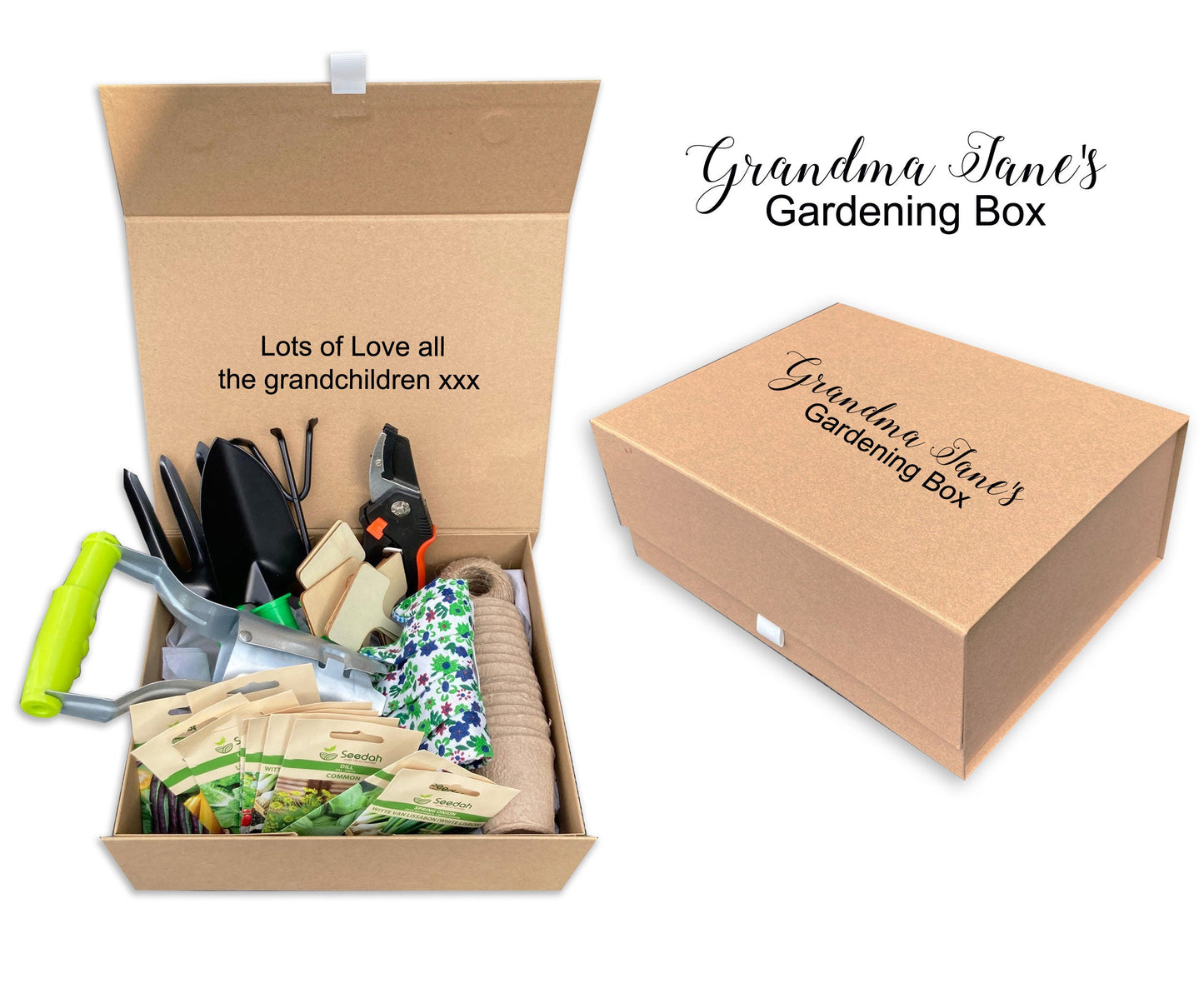 Personalised large ladies gardening gift box christmas mum grandma garden gift women