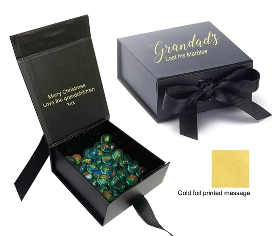 Personalised lost Marbles gift box joke gift name message christmas secret santa gift