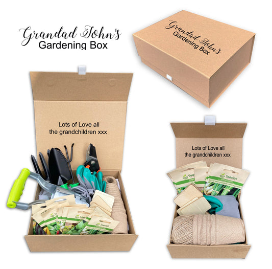 Personalised mens gardening gift box christmas Father’s Day  garden dad grandad gift