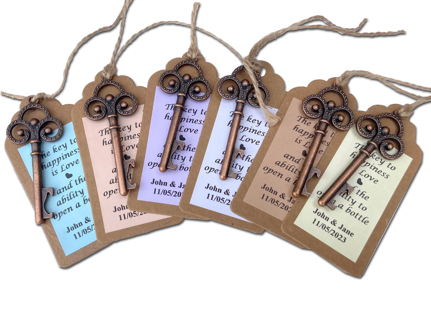 Personalised Key Bottle Opener Wedding Favour vintage weddings guests favour drink